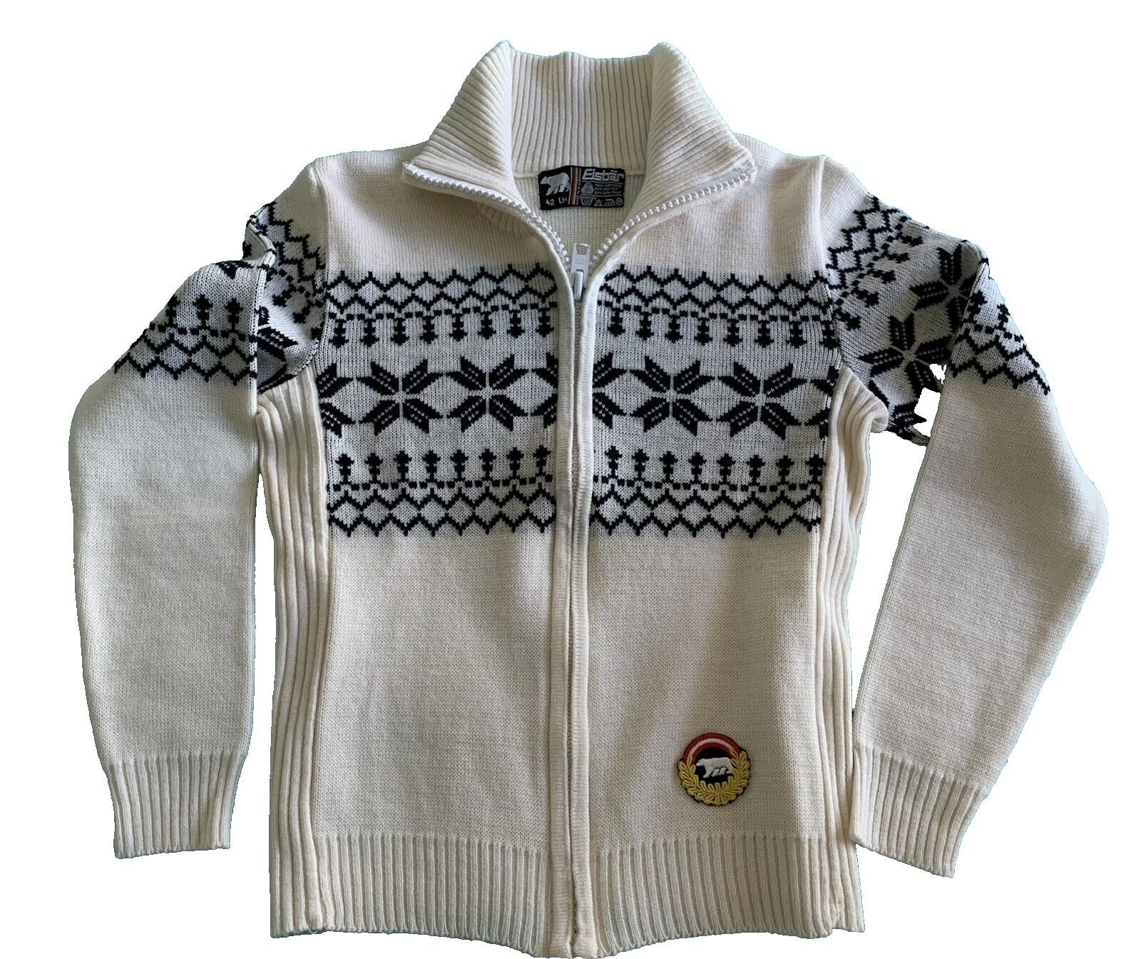 Suéteres Vintage Blanco 100% lana para Mujeres