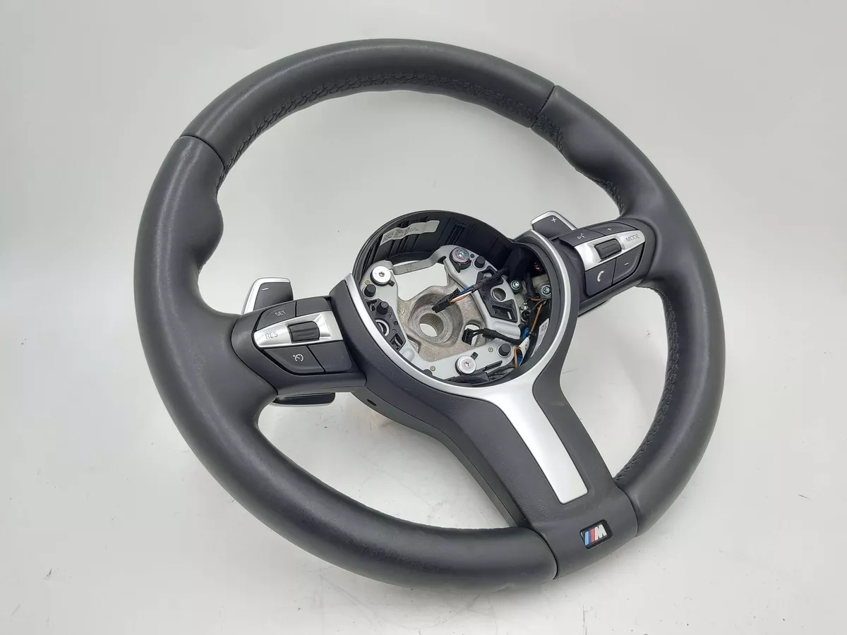 15-19 BMW X6 Steering Wheel Black M Package Paddle Shifters 