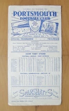 PORTSMOUTH v HUDDERSFIELD TOWN 1950/1951 *Good Condition Football Programme*