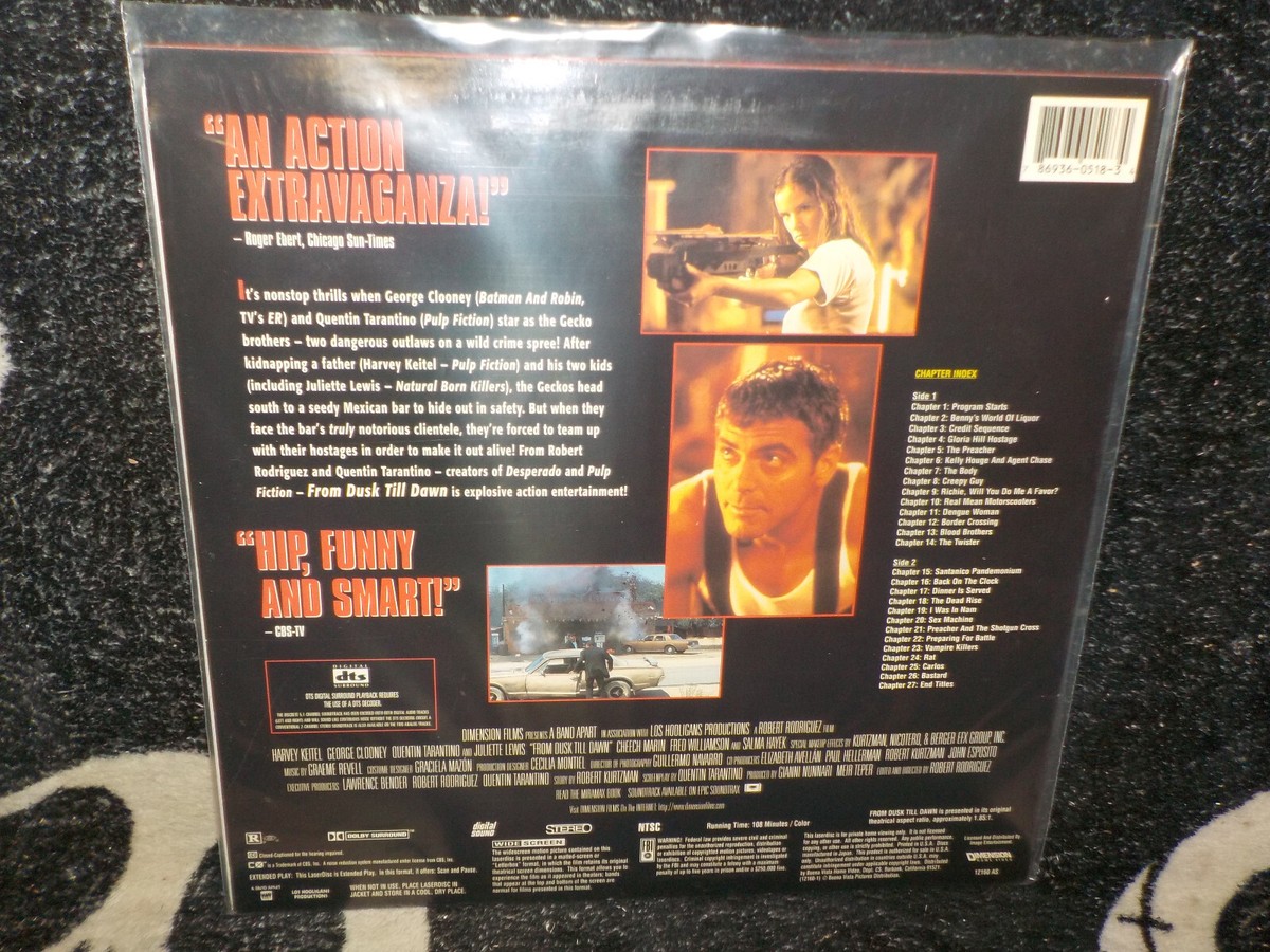 From Dusk Till Dawn DTS Widescreen Laserdisc LD Quentin