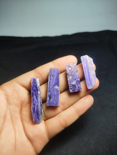 Natural Charoite Polished Slices – Vivid Violet Minerals, Sizes , Weights - Picture 3 of 7
