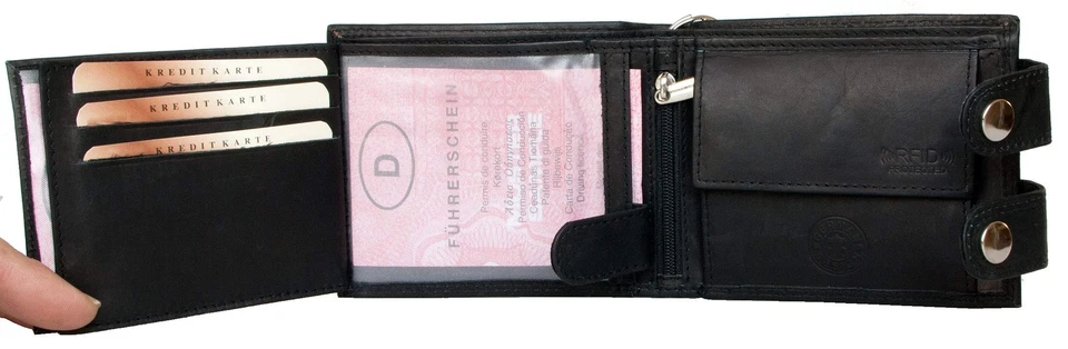 Portefeuille Homme Biker Cuir Véritable Chaîne 45cm - Photo 4/4