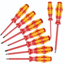 Wera 160 i/162 i/167 i/9 Kraftform VDE Insulated Screwdriver Set 05133355001