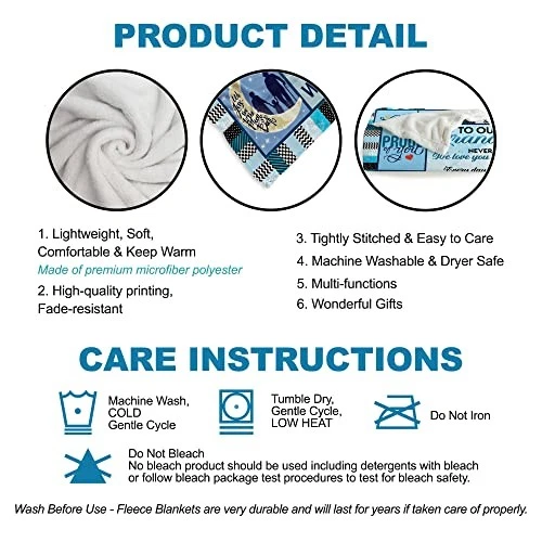 Presente para neto e vovó, cobertor de lã ultra macio para sofá, sofá, viagem - 6 - Imagem 4 de 4