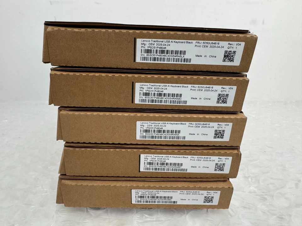 Lot 5 Lenovo Preferred Pro II USB Keyboard - KU-1619 - Image 2 of 3