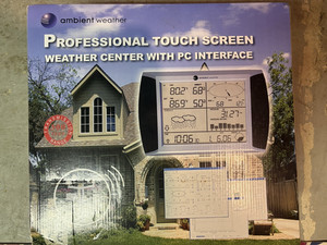 Professional Touch Screen Weather Center with PC Interface NIB