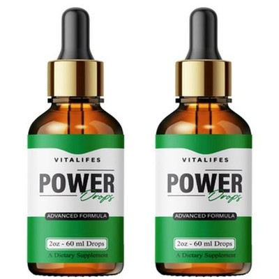 (2 Pack) Power Drops Extra Strength Supplement PowerDrops Liquid Formula (2oz)