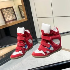 Isabel Marant Inspired High Quality Wedge Sneakers Red