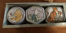 Vintage Pooh Set Of Small Candles In Tins By Tri-coastal Design, NYC