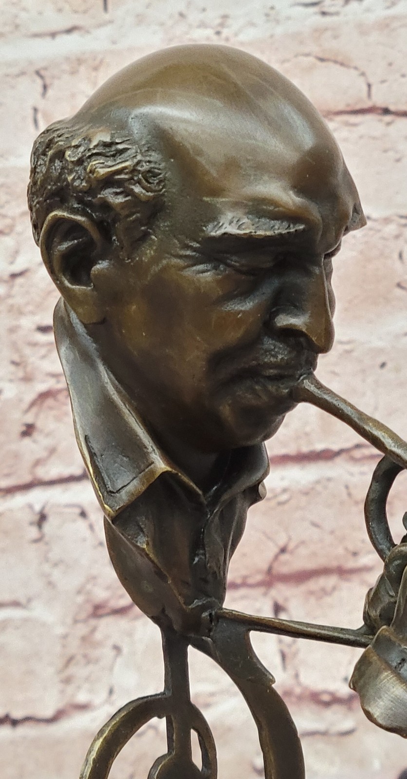 Hot Cast Original Hot Cast Artwork Trumpet Player Bronze Sculpture Gift