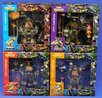 TEENAGE MUTANT NINJA TURTLES REVOLTECH 2014 SET OF 4 KAIYODO