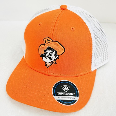#ad #ad Top of the World Oklahoma State Cowboys Trucker Hat Cap Adjustable Snap Orange $22.95