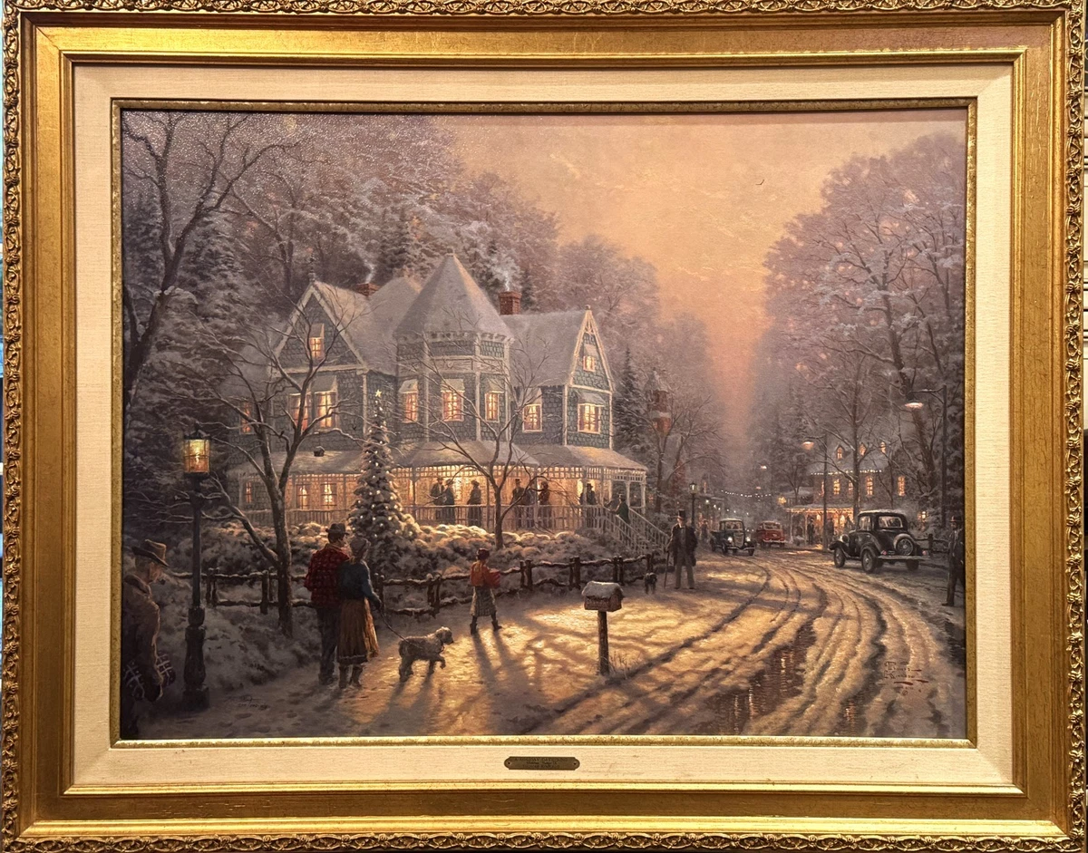 Thomas Kinkade Holiday Gathering In Art Prints for sale | eBay
