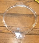 VTG Pyrex 475-C 8¼" Lip-Lip Clear Glass Flat Tab Handle Replacement Lid NO CHIPS