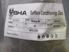 25PC 2" BHA  Brown Roll Lock Grinding Surface Conditioning Disc - Non-Woven