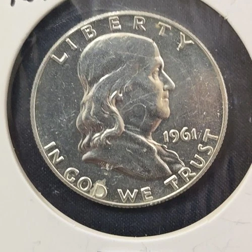 1961  Franklin Half Dollar. 90% Available ♡ SEE PICTURES ♡ PROOF♡ SHIPPED FREE!