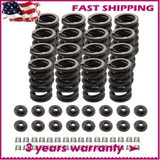 For Chevrolet SBC 327 350 400 Valve Springs Kit 550" w/ Steel Retainers Locks