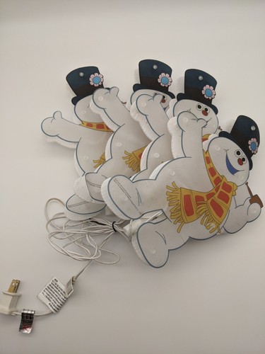 Product Works Frosty the Snowman set of 4 pre-lit Pathway Markers - Picture 1 of 12