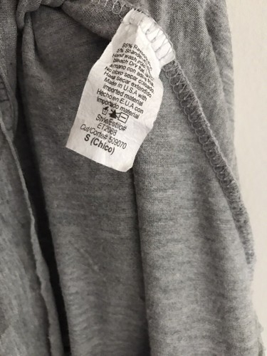 Vestido túnica Anthropologie caballete con volantes dobladillo talla S L gris pulóver elástico - Imagen 13 de 21