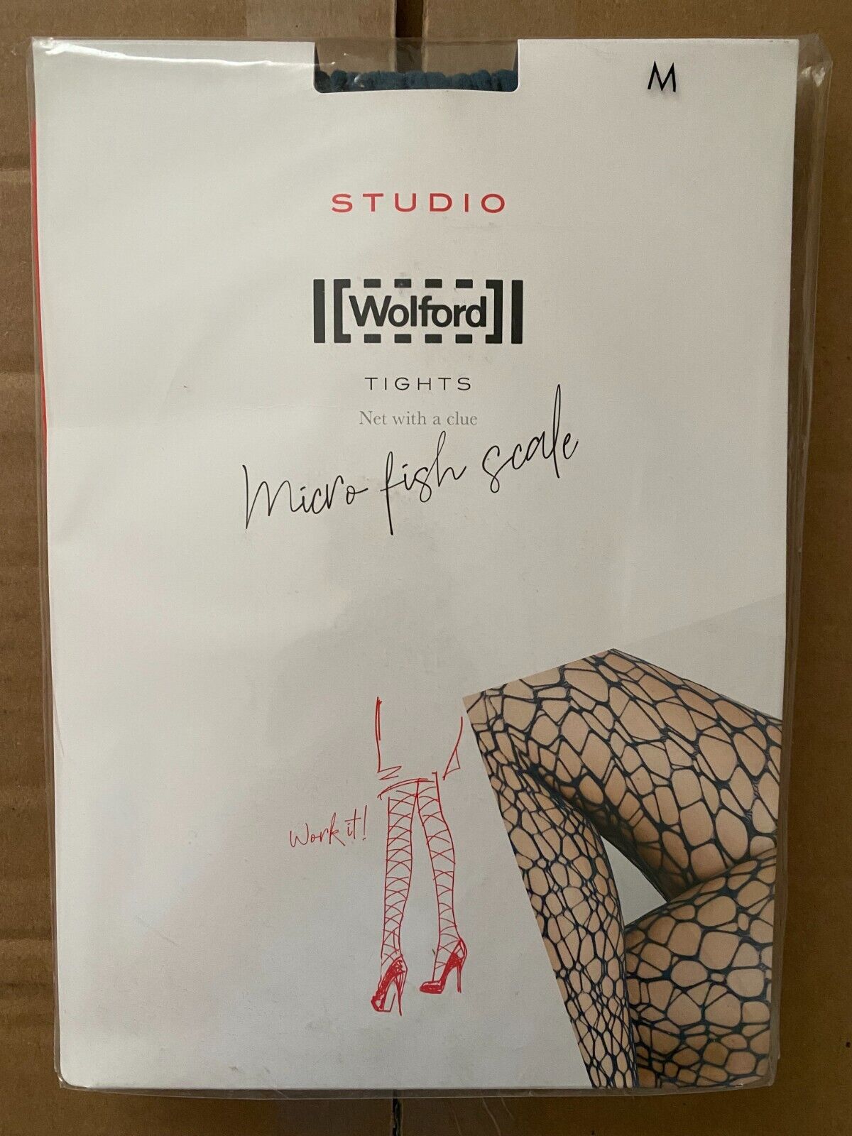 Wolford Micro Fish Scale Tights (Brand New)