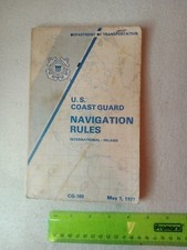 Vintage US Coast Guard Navigation Rules International Inland Book 1977 Nautical