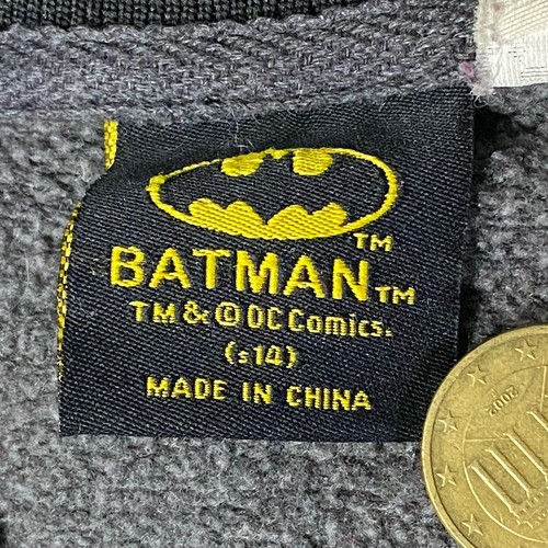 Batman Jacket Long Sleeve Snap Button Black/Yellow Size Medium - Picture 11 of 20