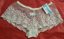 Vintage ? Lindsey Roscoe Farr West Lace Underwear Panty White Size Large USA