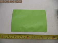 QTY = 100: QQ Studio Metallic Green Bags w/ Tear Notches, 5-7/8" x 3-15/16"