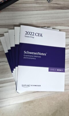 Kaplan Schweser CFA Level I 2022 - Komplettes 5-Bücher Set | Top Zustand