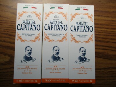 lot of 3 Pasta Del Capitano Ace  75 ml