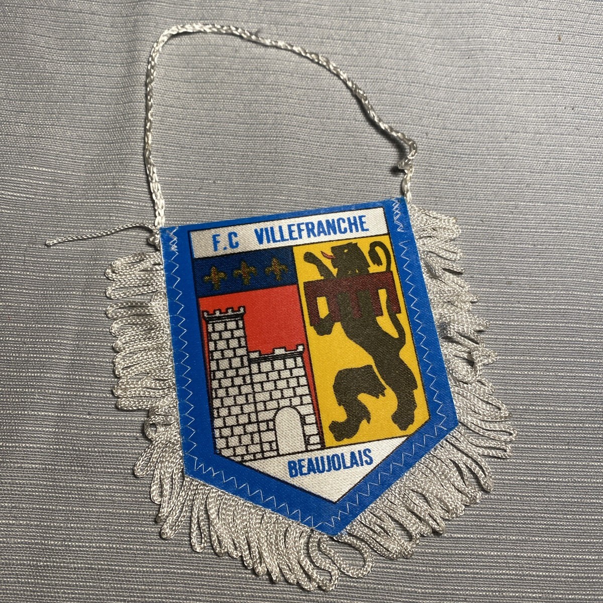 Fanion FC Villefranche Beaujolais Football, Vintage Collection, Wimpel