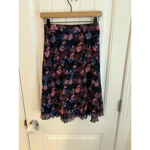 Ganni Damen Blumen Faltenrock Gr. 36 Small 4