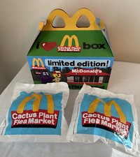 2022 McDONALD'S Cactus Plant Flea Market Happy Meal Box Limited Edition 2 Toys