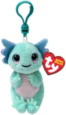 Ty Beanie Bellies 💜 ALEX Axolotl 4" Key Clip Plush New MWMT's