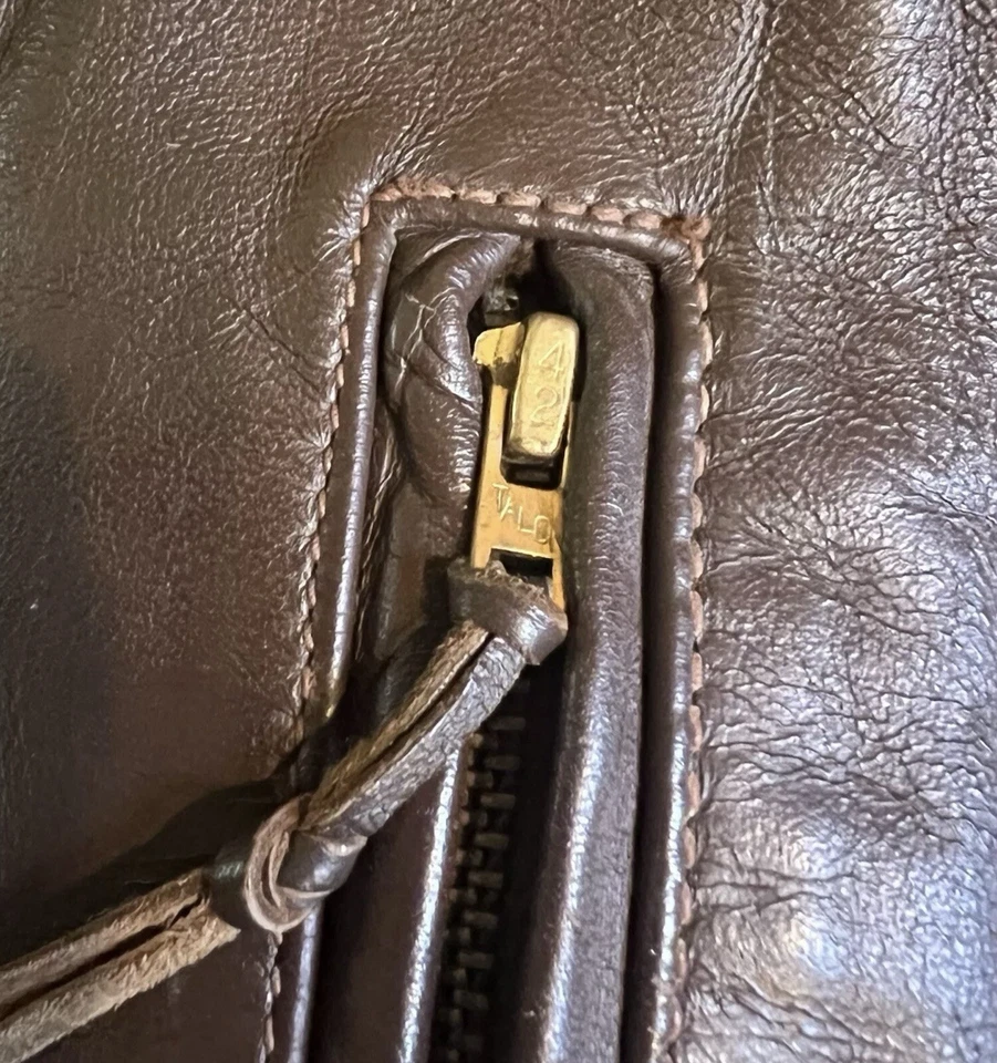 Chaqueta Lost Worlds Talla 36 Cinturón Piel de Caballo Cuero Vintage Años 30 Años 40 Estilo Foto 4 de 4