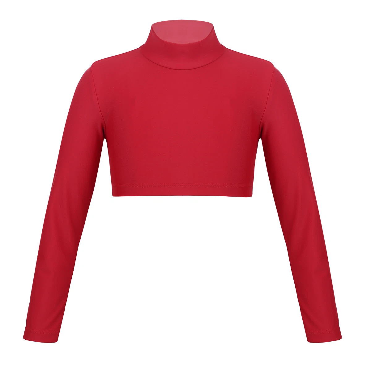 Long sleeve cropped clearance turtleneck