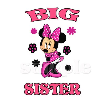 big sister iron on transfer
