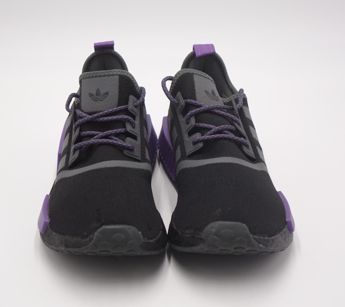 Size 10.5 - adidas NMD_R1 Black Active Purple | eBay
