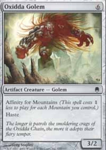 Oxidda Golem - Foil NM, English MTG Darksteel