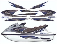 YAMAHA WAVERUNNER XLT 1200 2005 Graphics / Decal / Sticker Kit Blue