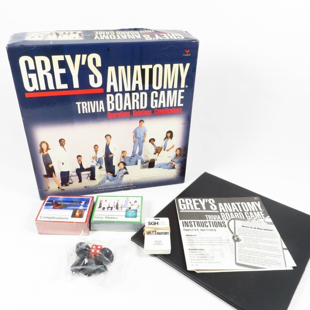 Greys Anatomy Trivia Board Game Instructions Cardinal Grey S Anatomy 