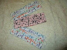 FACE MASKS Adult Size Christian Faith 3 qty. Handmade NEW