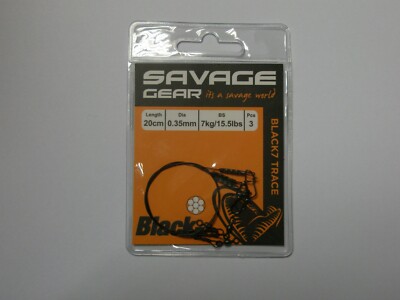 Bas De Ligne En Titane Savage Gear - 2 Pièces, Résistance 13 Kg, Pour Brochet Et Sandre, Prêt à L'emploi