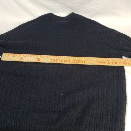 Jos. A. Bank Reserve Mens Black Wool Blend Long Sleeve Large Pullover Sweater L - Picture 8 of 11