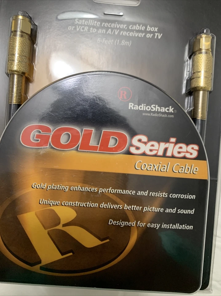 Radio Shack  Gold series coaxial cable  6ft  # 15-1542 - Image 4 of 4