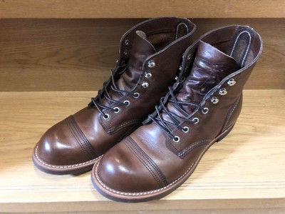 Red Wing Boots 8111 Iron Ranger US:7D Leather Black/Cherry 024170d 