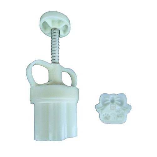 Dessert Press Tool House Shape Moon Cake Molds Set Dough Moulds for Dessert