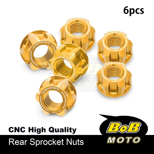 Red SPOKE6 M10 Rear Sprocket Nuts For Honda CBR600RR /ABS 2017-2020 17 18 19 20 - Foto 3 di 13