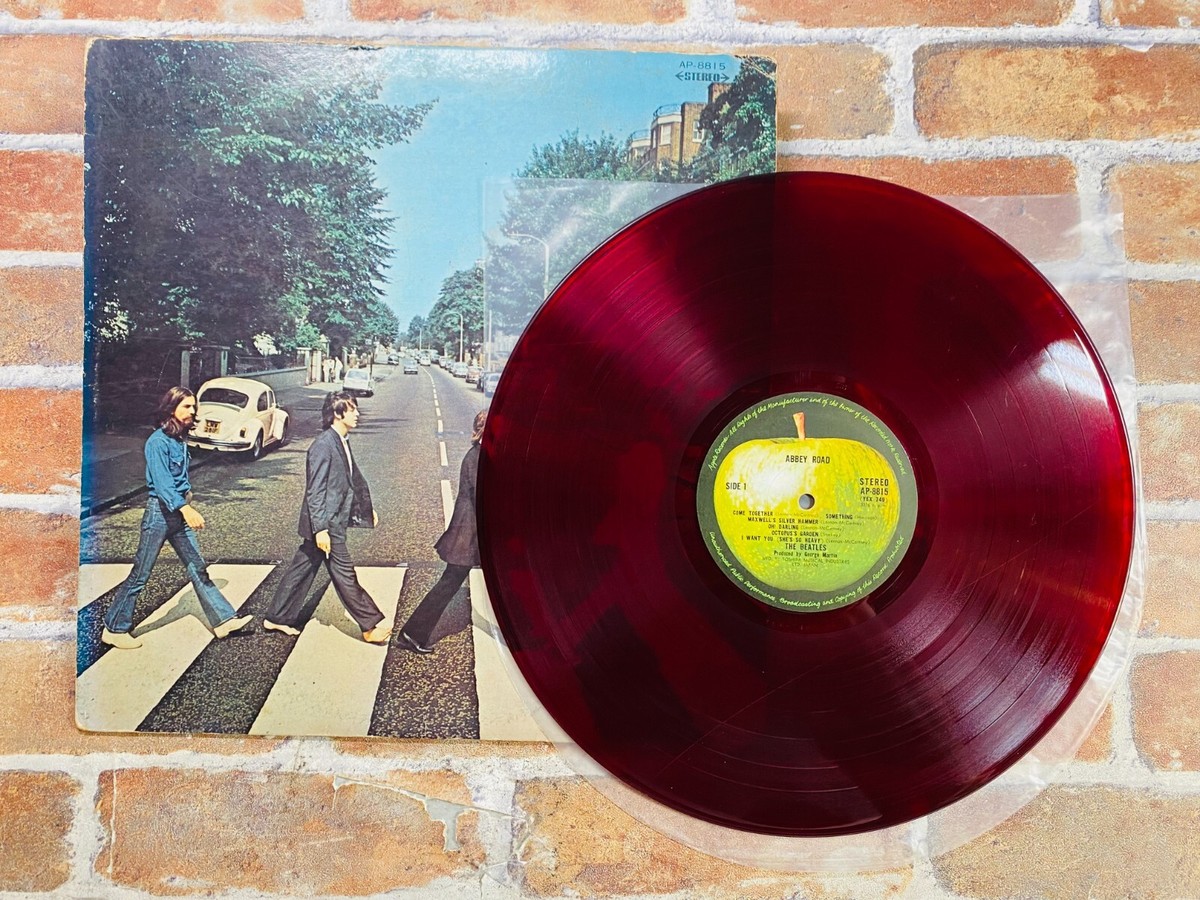 THE BEATLES ABBEY ROAD JAPAN ORIGINAL APPLE STEREO RED WAX AP-8815
