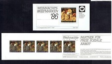 FRG: stamp booklets Christmas 1986 with 5 x 1303, in **